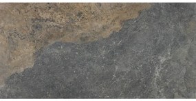 STN Ceramica Strato wand- en vloertegel - 59.5x120cm - 10mm - gerectificeerd - zwart SW07314081