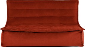 Cloudy Velvet Zitzak - Terracotta