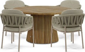 Tuinset 4 personen  Rope Zand/Beige 4 Seasons Outdoor Calma/Fungo