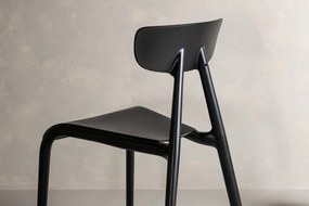 Jörn Eetkamerstoel - Carina  - Zwart - Kunststof - Jörn