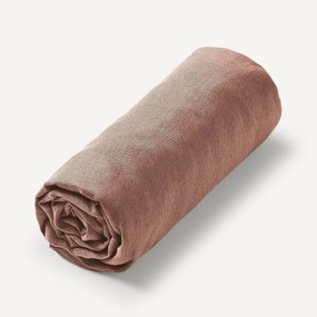 Hoeslaken in gewassen linnen, Elina voor dikke matras