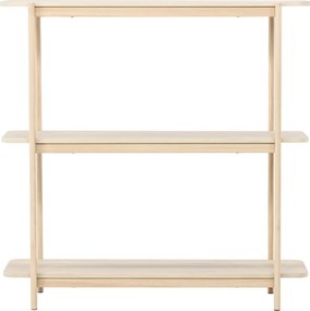 Openkast Met Drie Planken Whitewash - 120x40x120cm.