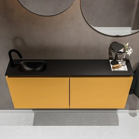 Mondiaz Ture 120cm toiletmeubel ocher met wastafel urban links 1 kraangat