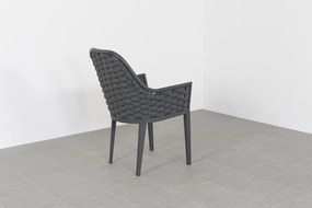 Lucca dark grey/Verona antraciet 220 cm. tuinset - 7-delig