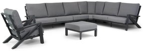 Hoek loungeset 7 personen Aluminium Grijs  Santika Furniture Santika Cinta