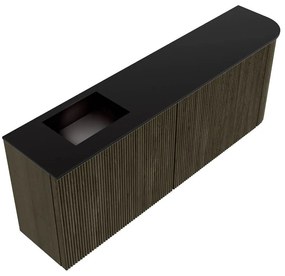 Mondiaz Joya 110cm toiletmeubel ronding rechts shadow met wastafel faye links 1 kraangat urban