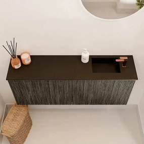 Mondiaz Joya 100cm toiletmeubel shadow met wastafel faye rechts 1 kraangat urban