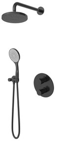Hotbath Buddy IBS12A inbouw regendouche 20cm geborsteld zwart PVD