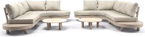 Loungeset tuin 10 personen Aluminium Zand/Beige  Lifestyle Garden Furniture Organio/Elanio