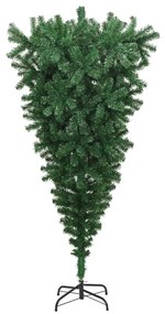 vidaXL Kunstkerstboom omgekeerd met standaard 180 cm groen