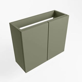 Mondiaz FOWY fonteinonderkast - 60x22x50cm - 2 deuren - push to open - softclose - Army FOWYTO60Arm2D