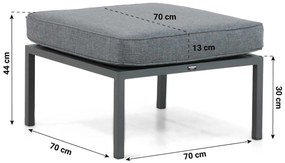 Hoek loungeset 5 personen Aluminium Grijs  Lifestyle Garden Furniture Altino