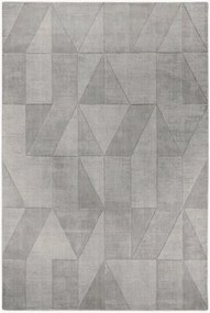 Wollen vloerkleed Ursule met hoog-laag effect