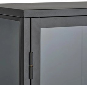 Zwarte Kast Op Hoge Poten - 90x40x160cm.
