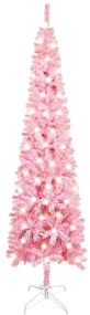 vidaXL Kerstboom met LED's smal 150 cm roze