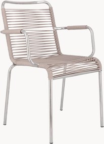 Handgemaakte tuin armstoelen Mya Spaghetti, 4-delig, stapelbaar