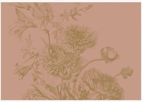 Vliesbehang Engraved Flowers
