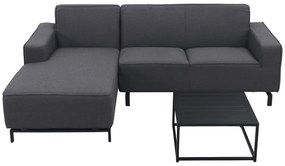 Boavista/Toronto loungebank chaise longue - Sooty - 3-delig - rechts