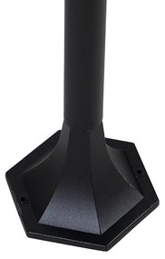 Staande buitenlantaarn zwart 120 cm IP44 - New Orleans