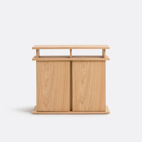 Laag dressoir met eikenfineer, ABAC