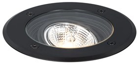 Set van 6 Moderne buiten grondspots zwart AR70 verstelbaar IP65 - Delux Modern GU10 IP65 Buitenverlichting