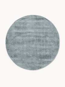 Rond handgeweven viscose vloerkleed Jane