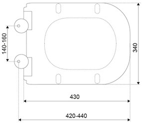 Kerra Kamet softclose toiletzitting met quick release wit glans