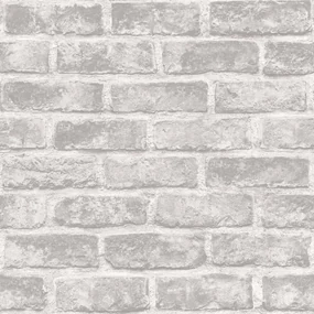 DUTCH WALLCOVERINGS Behang bakstenen grijs