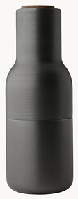 Zout- en pepermolen Bottle Grinder met walnootdeksel, 2-delig