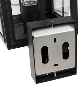Klassieke buiten wandlamp zwart IP44 - Dover