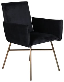 Jörn Eetkamerstoel - Callie -Zwart - Fluweel - Jörn
