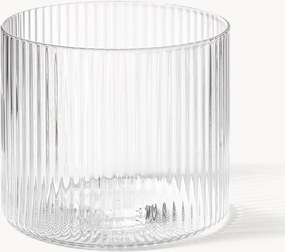 Mondgeblazen tumbler Ripple met reliëfpatroon, 4-delig, 200 ml