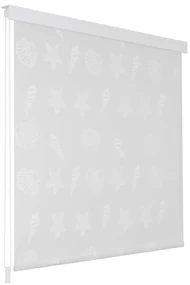 vidaXL Rolgordijn voor douche 100x240 cm zeester