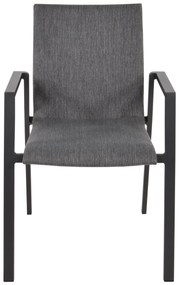 Lesli Living  Tuinstoel Stapelbaar - Fardau Negro - Antraciet - Lesli Living