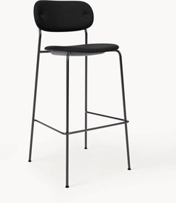 Lederen barkruk Co met metalen frame