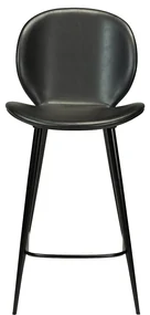Dan-Form Cloud Lage Design Barkruk Zwart Kunstleer