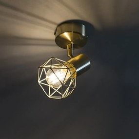 Set van 2 art deco spot messing draai- en kantelbaar - Mosh