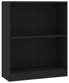 vidaXL Boekenkast 60x24x74,5 cm bewerkt hout zwart