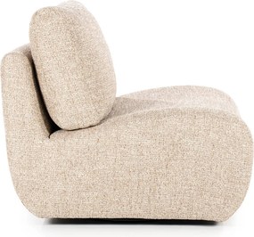 Draaibare Fauteuil Taupe Zonder Armleuning
