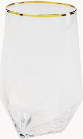Handgemaakte tumblers Diamond, 4-delig