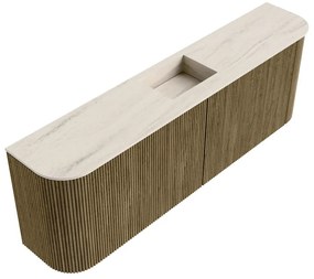 Mondiaz Joya DLux 125cm toiletmeubel ronding links/rechts dusk met wastafel faye midden zonder kraangat meli
