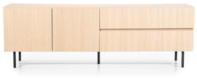 Eleonora Thomas Modern Tv-meubel Licht Eikenhout 170 Cm - 170x42x55cm.