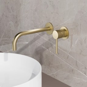 Best Design High End Nancy inbouw wastafelkraan goud mat