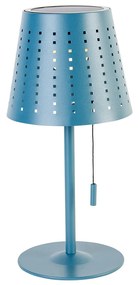 Buiten tafellamp blauw incl. LED 3-staps dimbaar oplaadbaar en solar - Ferre Design IP44 Buitenverlichting