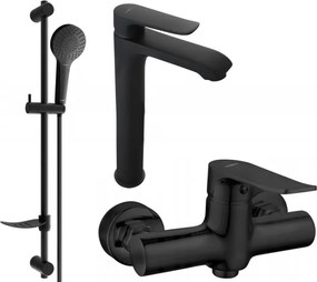 Mexen Pecos DF05 doucheset, zwart - 72714DF05-70