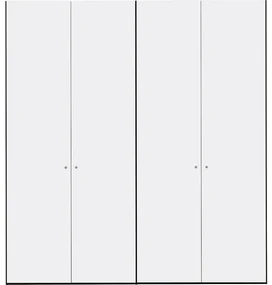 Goossens Kledingkast Easy Storage Ddk, Kledingkast 203 cm breed, 220 cm hoog, 4x draaideur