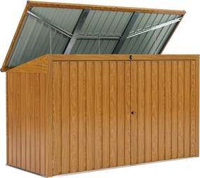 Opbergvak voor afvalbak 3 x 240l Hamilton Store Boss bruin