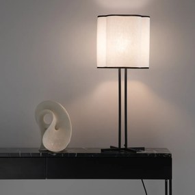 Lampenkap in gewassen linnen, Suso