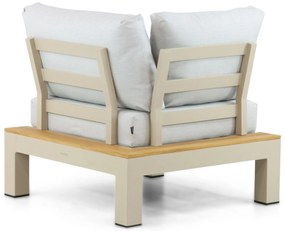 Loungeset 5 personen Aluminium/Teak Taupe Lifestyle Garden Furniture Vittoria