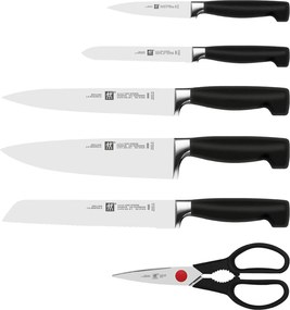 ZWILLING VIER STERNE 7-delig, Messenblok, Bruin - VIER STERNE - ZWILLING